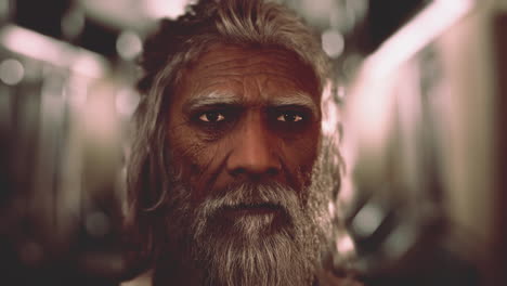 Retrato-De-Un-Anciano-Indio